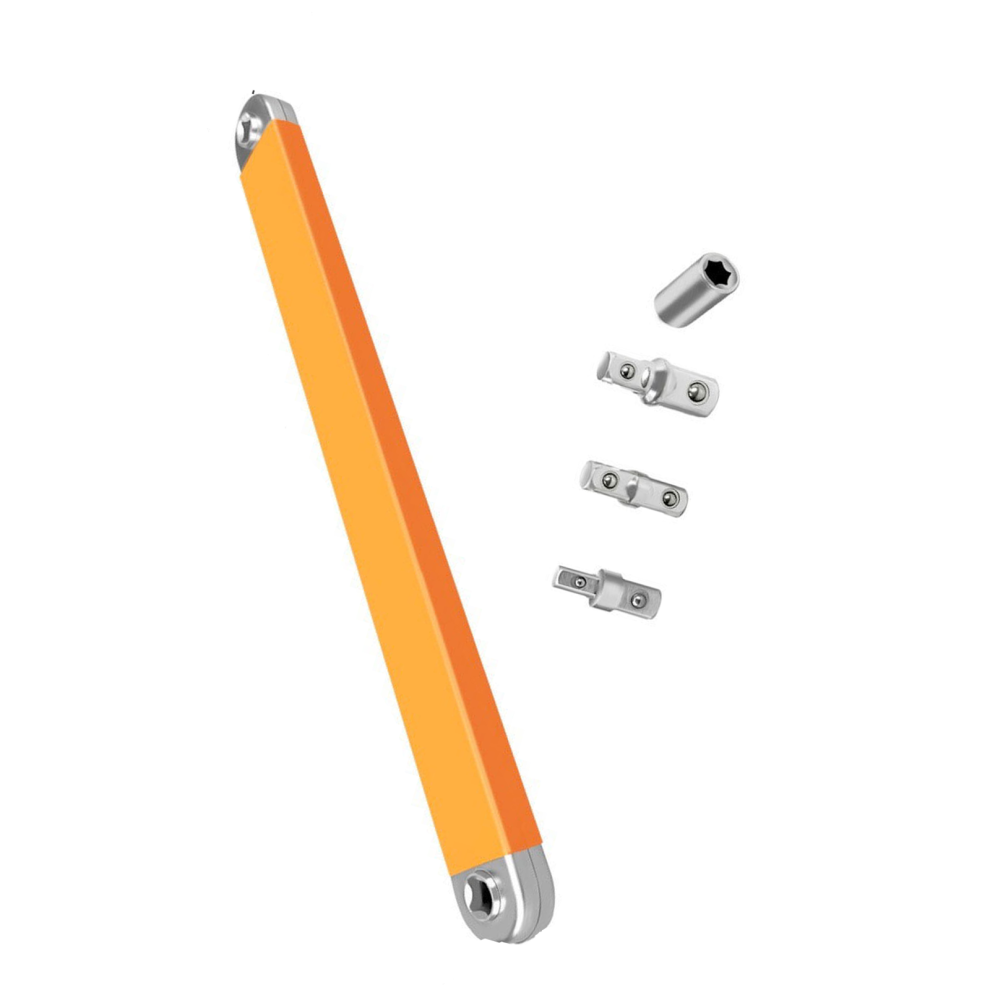 Durability 45 Steel Ratchet Extension Wrench With-Orange. 7754001088514