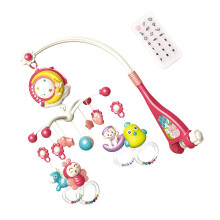 Baby Musical Crib Mobile Toy with Night Lights and Rotating Rattles for Boys and Girls 0-24 Months