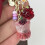 Vibrant Grape Fruit Iced Teas Keychain Charm Handmade Alloy 4