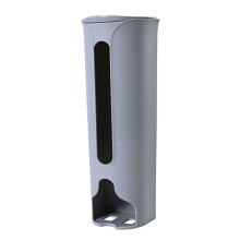 Solução de armazenamento perfeita: suporte para sacos plásticos de grande capacidade com fixação na parede para uma gestão eficiente da cozinha.