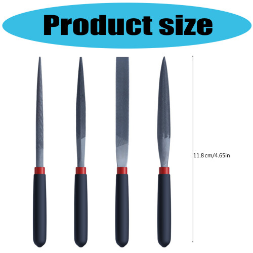 4Pcs Metal Needle File Set Mini Hand Metal Needle File Set 2