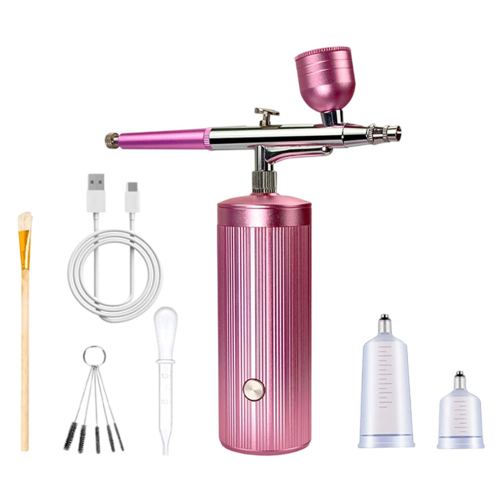 Air Brush 0.3mm/0.5mm Gravitational Feed-pink color 0.3mm