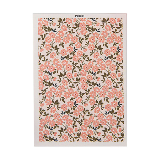 Papier de fleur de feuille de transfert d’argile florale-PY0011