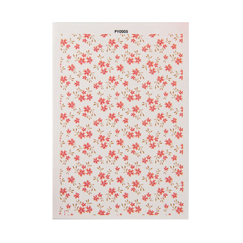 Papier de fleur de feuille de transfert d’argile florale-PY0005