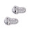 Secure Locking Earring Backs Sturdy Earring-Silver Style 2 1