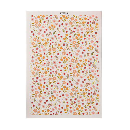 Papier de transfert d'eau d'argile de fleur pour la-PY0015