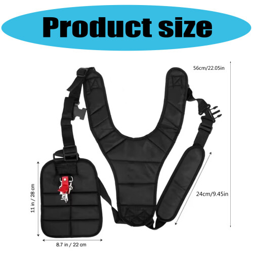Lawn Mower Harness Strap Adjustable Grass Trimmer Strap Double 1