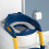 Kids Foldable Potty Seat with Step Stool, Anti Slip, Splash Resistant 4