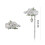 Without Piercing Clip Earrings With Delicate Floral Designs 3