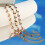 Flexible Size Cherry Drip Oil Bangle Stainless Steel-Pink 7