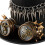 Gothic Victorian Top Hat Metal Chains Rivets And Detachable 6