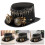 Gothic Victorian Top Hat Metal Chains Rivets And Detachable 2