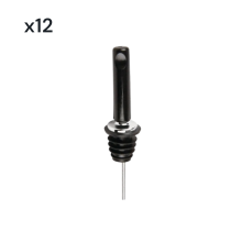12 x Free Flow Speed Pourer With Caps
