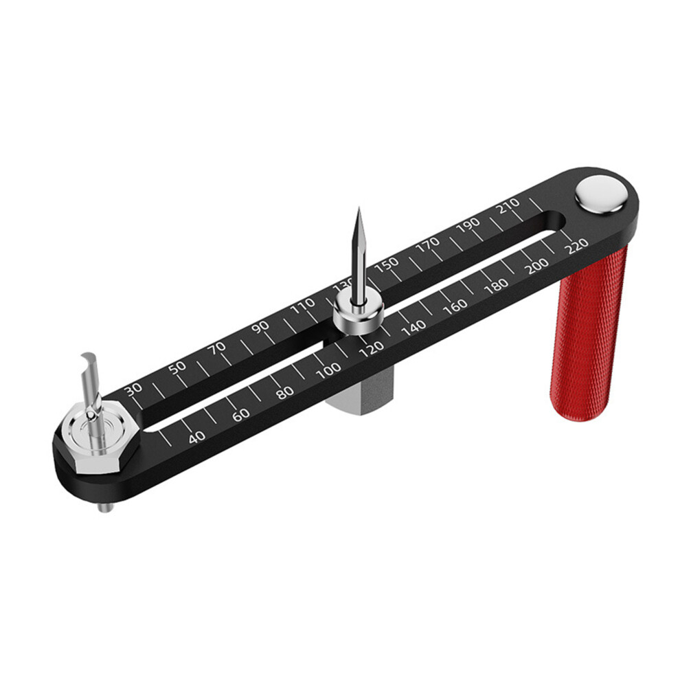 High Precise Thin Guide Compass Circle Cutter With Telescopic 7704000491358