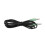 Amplificatore per cuffie a 10 canali nero 23x5.4x3 cm 12