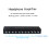 Amplificatore per cuffie a 10 canali nero 23x5.4x3 cm 5