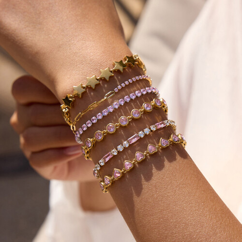 Versatile Length Heart Charm Bracelet Crafted With Allergy-2 1