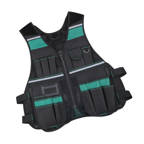 High Visibility Workwear Tool Vest For Carpenters And