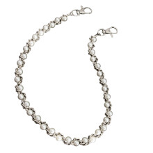 Trendy Adjustable Waist Jewelry Lightweight Metal Chain-White K