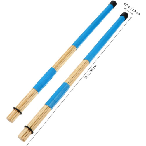 Drum Brushes Set 3 Pairs for Jazz Drumming Beginners Adults Percussion Accessories 2
