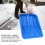Plastic Snow Shovel Head Multipurpose Garden Scoops Ice-Blue 6