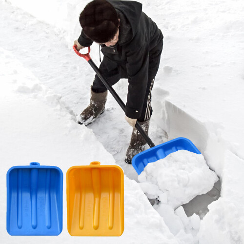 Plastic Snow Shovel Head Multipurpose Garden Scoops Ice-Blue 2