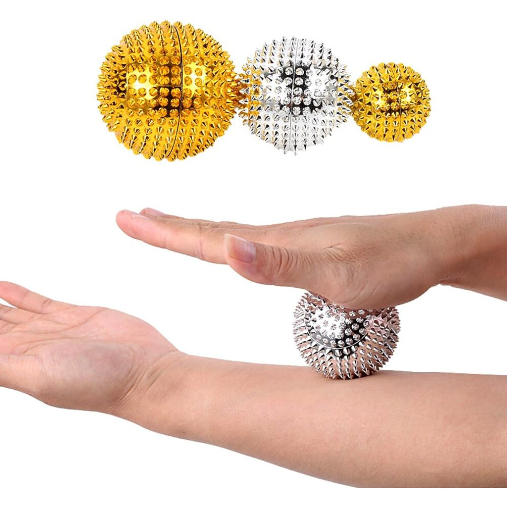 Relaxing Massage Experience, Stress Reflexology with Spiky Massage Balls, Ideal for Office Breaks and Home Therapy Sessions