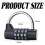 Secure Lock for Storage Case, Compact and Portable 5 Digit Combination Padlock with High Security Resettable Mechanism, Durable Zinc Alloy Constructio 5