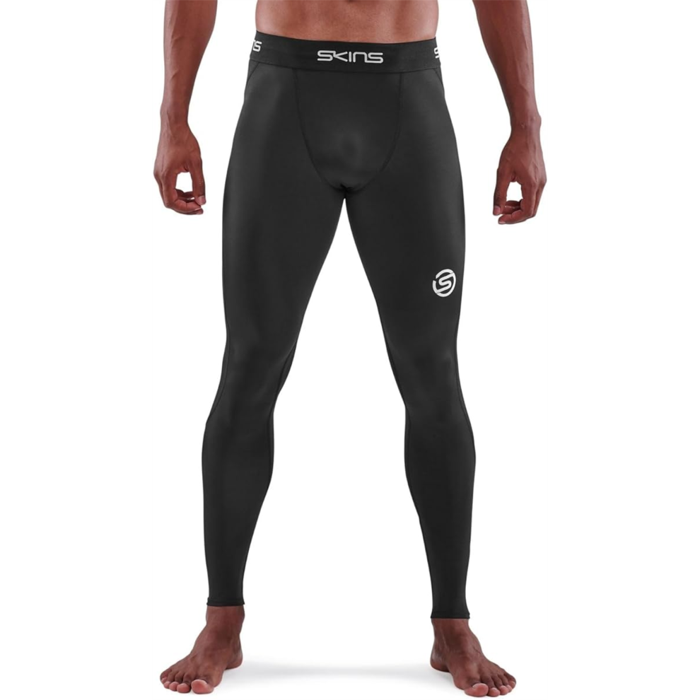 Skins Series-1 Stretch Waist Black Mens Long Tights Leggings SO00100019001 - Size Large - Image 5
