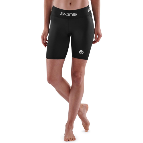Skins (L) Skins Women's Half Tights Baselayer Black Series 1 Compression - New