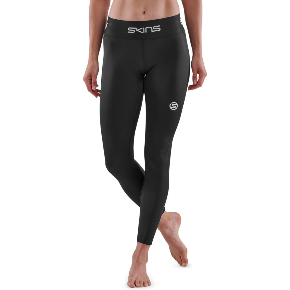 (XS) Skins Baselayer Long Tights Women's Series 1 Compression Black - New