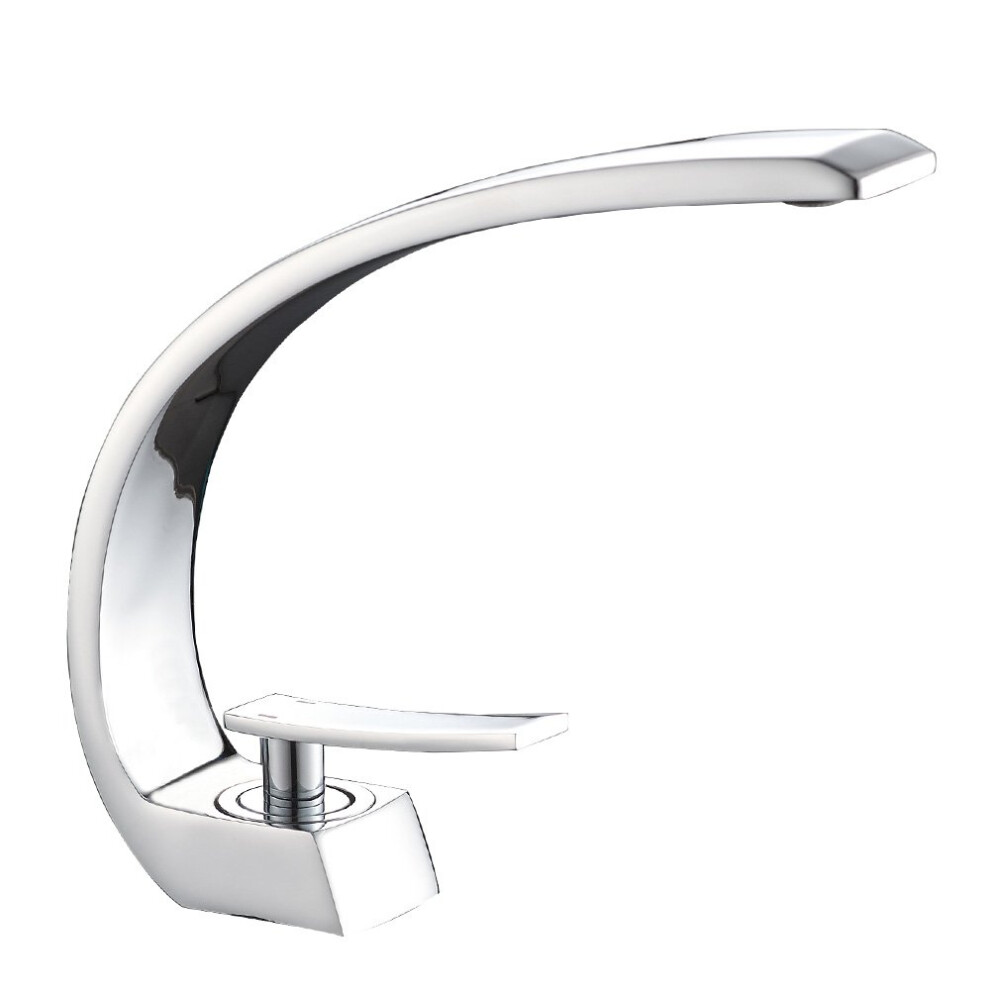 Bathroom Sink Tap Single Handle Brass Mixer Faucet 10 Colors Available Chrome Finish Single Hole Basin Taps 9001264838096
