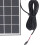 Panel solar monocristalino compacto de 3 W y 5 V negro 8