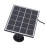 Panel solar monocristalino compacto de 3 W y 5 V negro 15