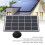 Panel solar monocristalino compacto de 3 W y 5 V negro 5