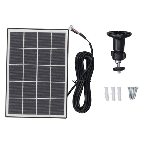 Panel solar monocristalino compacto de 3 W y 5 V negro 1