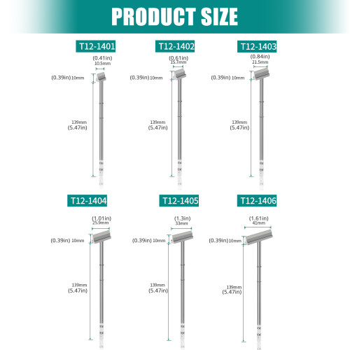 Professional Soldering Iron Tip with Spade Design for-T12 1403 2