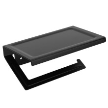 Moderner Toilettenpapierhalter mit einfacher Montage und robuster Konstruktion. Das Aluminiumgehäuse bietet rostfreien Schutz für Bad und Küche.