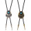 Turkoois hanger stropdas verstelbare westerse bolo-Bronzen 2