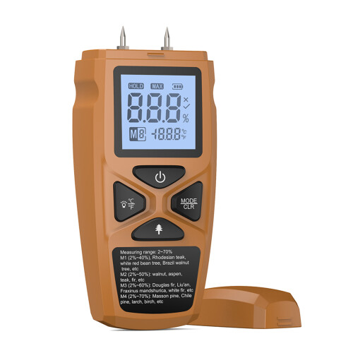 Handheld Wood Moisture Tester with High Precisions-Yellow
