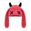 Plüsch Brimless Devil Horn Langohr Pullover Hut-Dunkelrosa 1