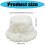 Koreanischer Stil, warme Wintermütze, weicher Pelz, Plüsch,-Weiß 4