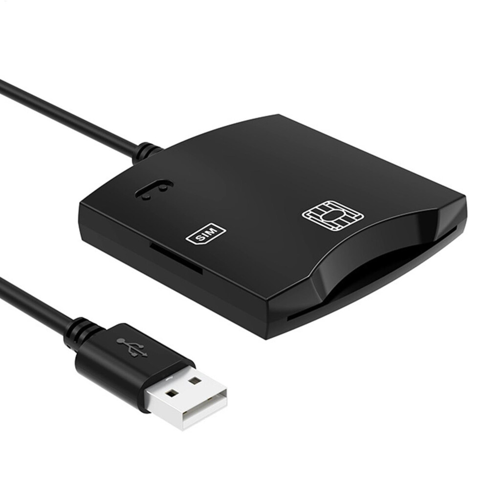Cac Card Reader Usb Plug And Play, Id Chip Card Reader, Compact Portable Computer Accessory, Windows And Mac Compatible 9001264835040
