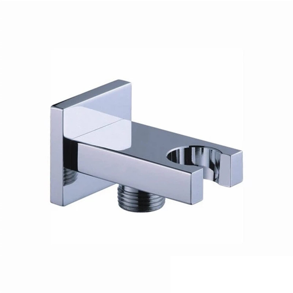 Square Handheld Shower Head Holder With Bidet Water Outlet Elbow G1/2 Wall Mount Bracket 9001264838607