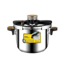 Stainless Steel Pressure Cooker 5L ExplosionProof Pot for Gas and Induction 22cm Kitchen Use