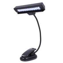 LED Music Score Lamp Clip Adjustable Bedside Reading Light Battery-Powered Eye Protection Piano Desk Light for Night Study