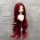 Peluca para muñeca 1/6 roja, cabeza 15.5-17.5 cm, seda 4