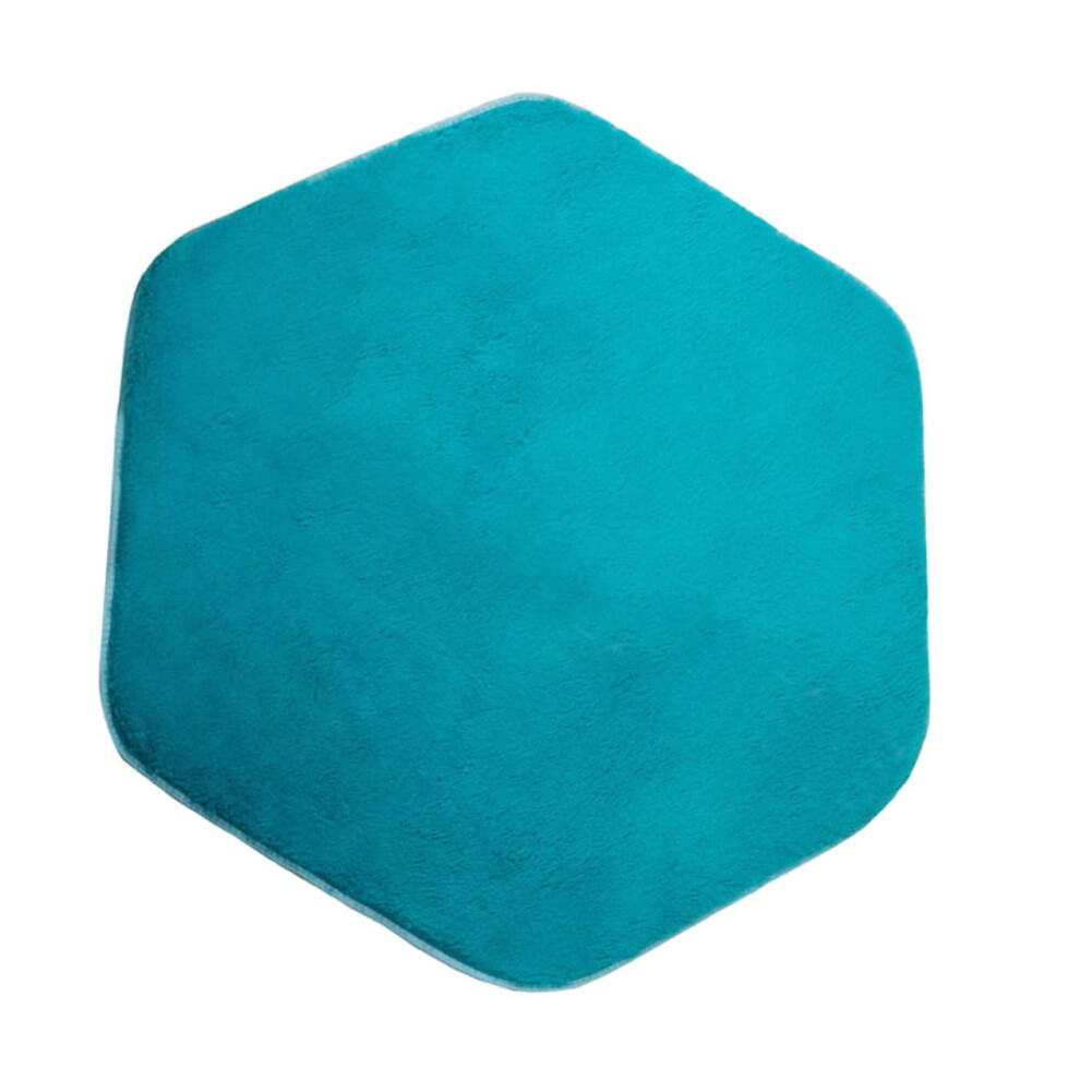 Hexagon play mat for kids' tent, nonslip soft rug pad for playroom, crawling area, girls' room, versatile decoration for children's bedroom