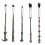 5-teiliges Augen-Make-up-Pinsel-Set aus 2