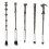 5-teiliges Augen-Make-up-Pinsel-Set aus 4